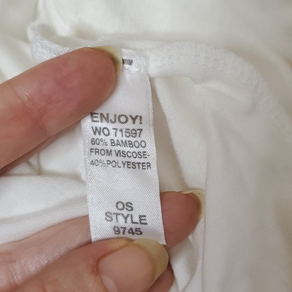 NWT Michael Stars Fringe Hem Brixton Jersey Top - Picture 6 of 6